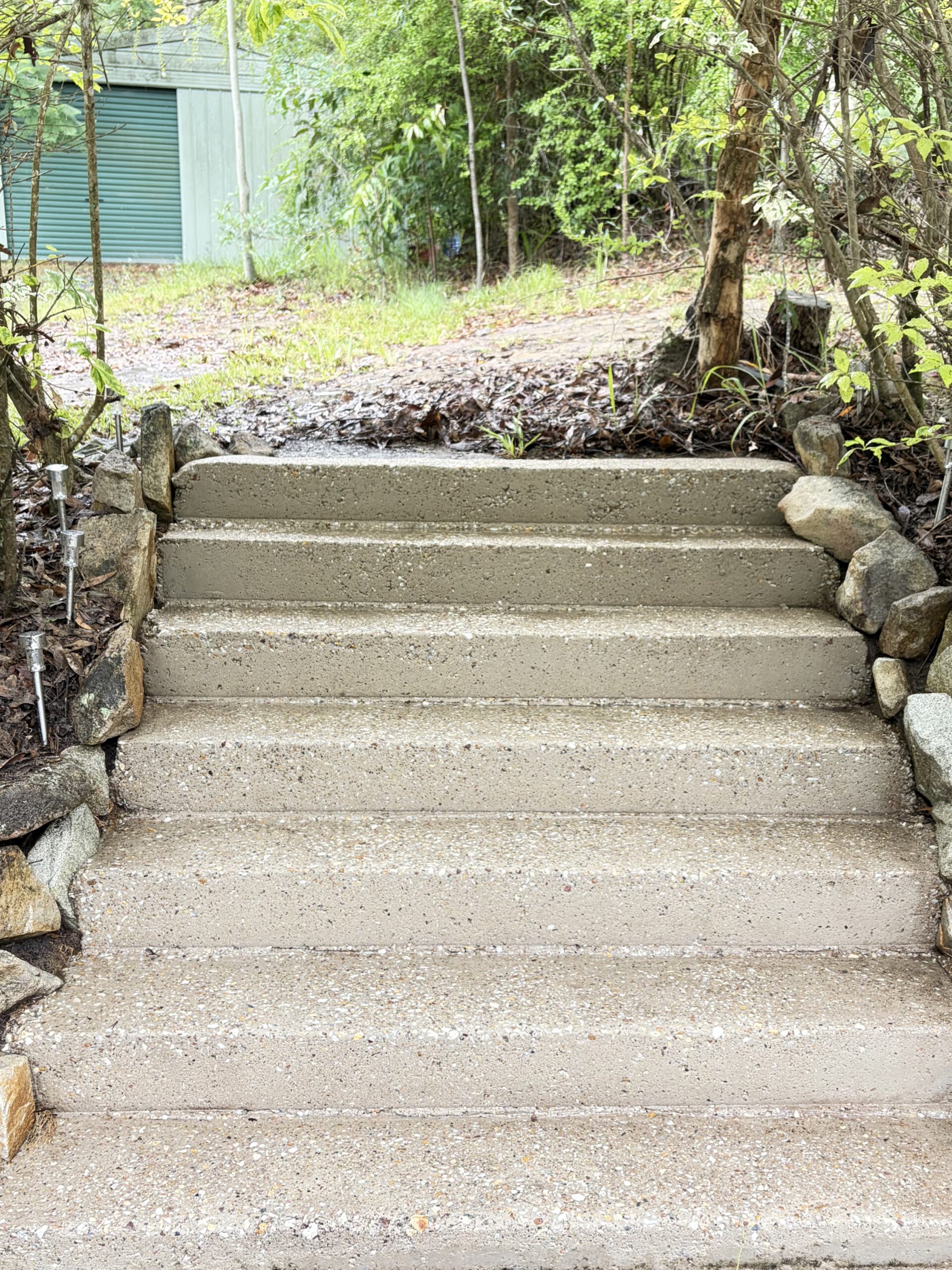 After driveway cleaning